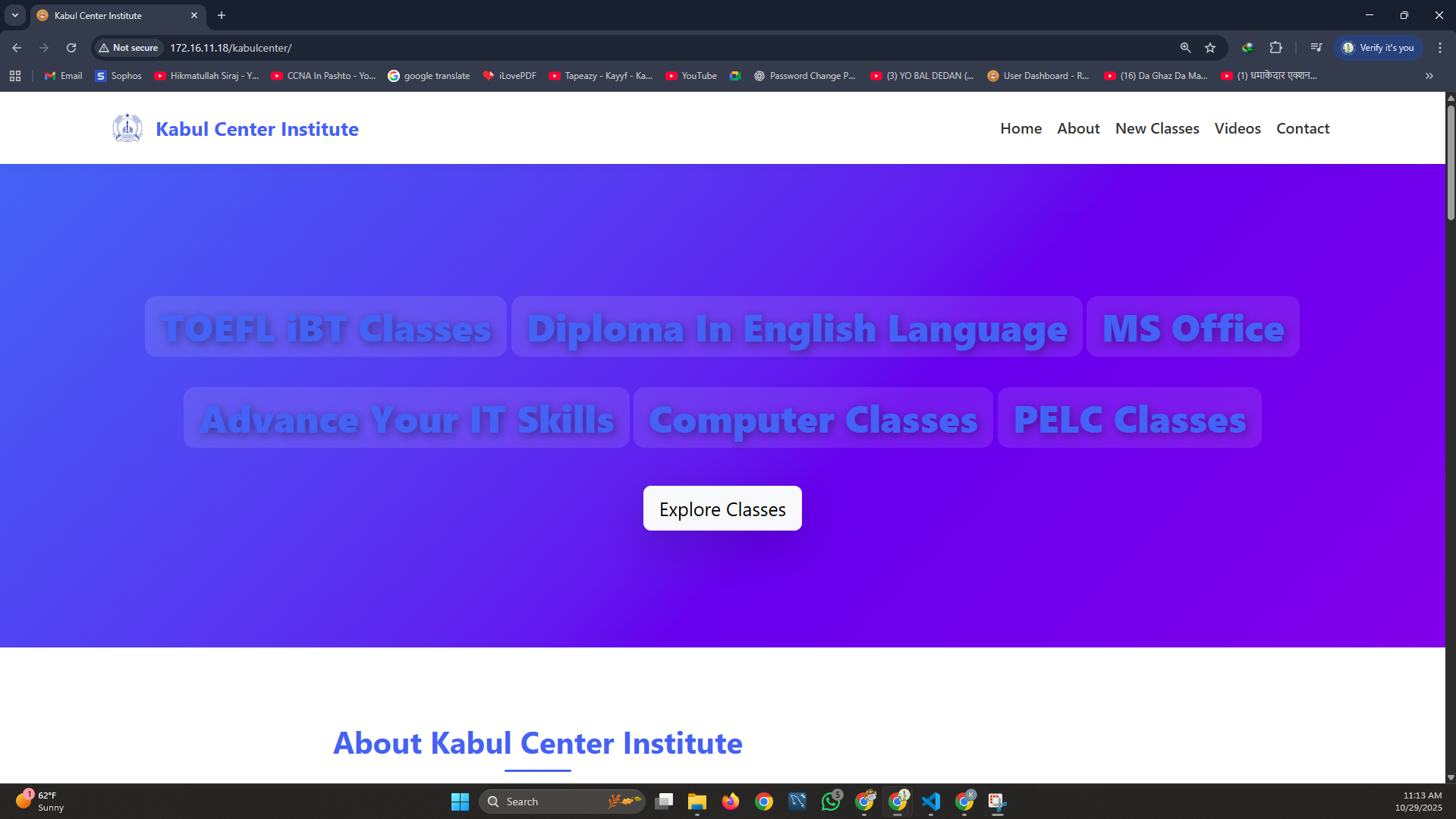 Website : Kabul Center Institute